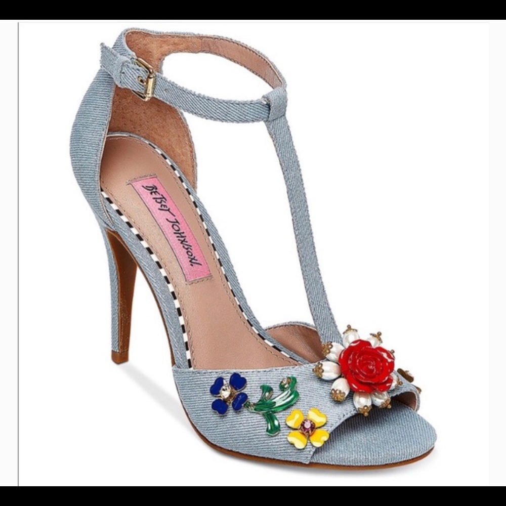 Betsey Johnson Denim Heels